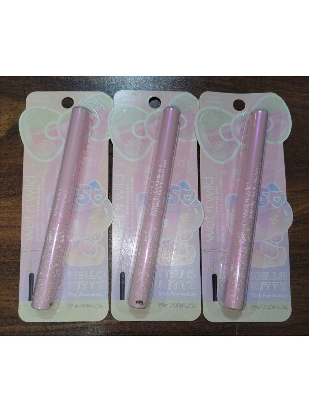 Hello Kitty 50th Anniversary Wet N Wild Shimmer  Eyeliner, Precious 116798 3pack